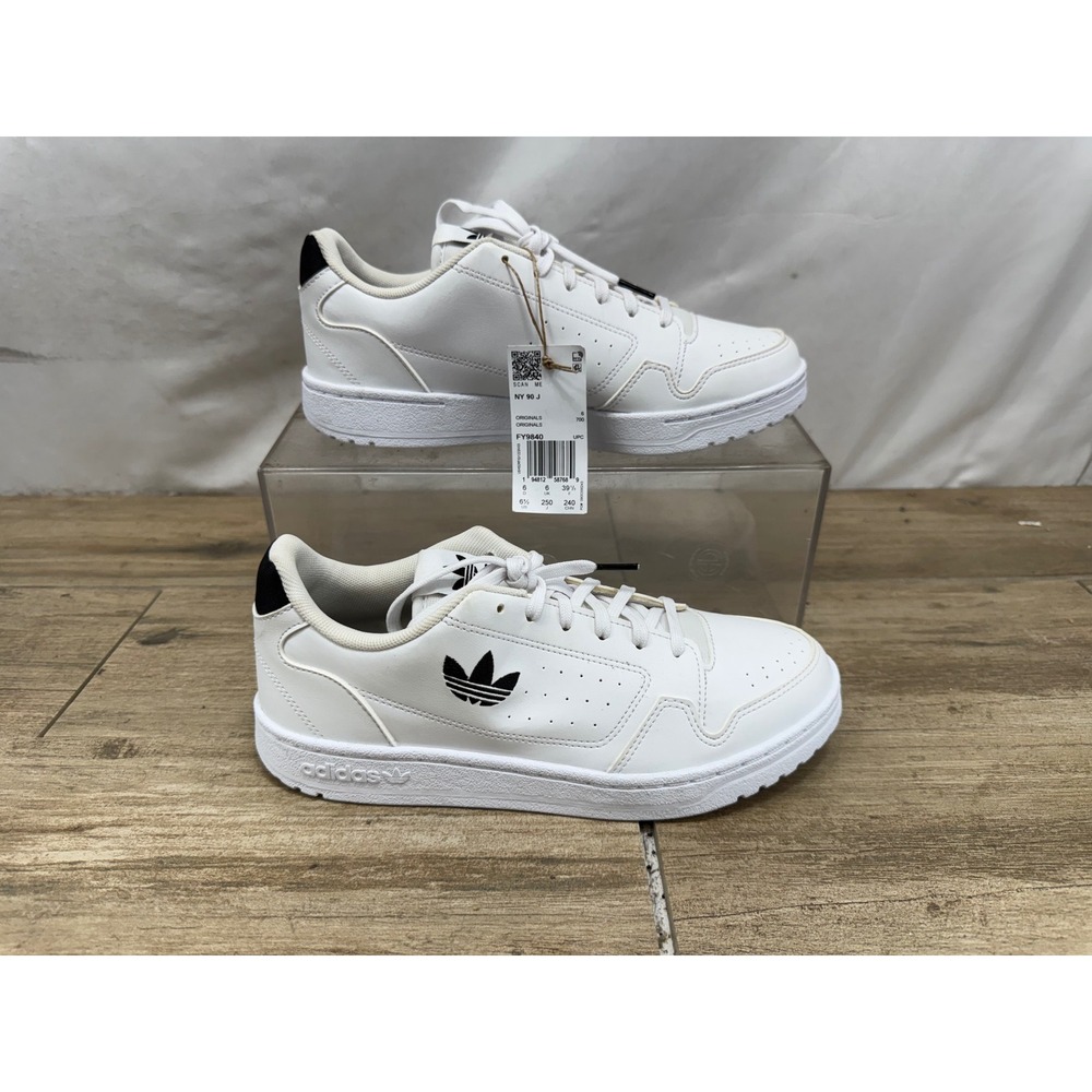 Adidas Originals NY 90 J White Black Sneakers FY9840 Mens 6.5